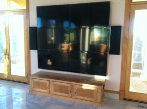 big screen tv installed by reeds built in | Reed's Built-Ins