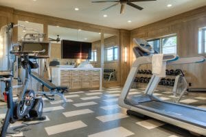 entertainment system for gym in home