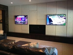 two tvs installed in sandy utah house