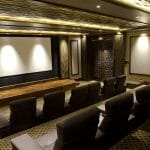 custom built home theater installed in Utah home