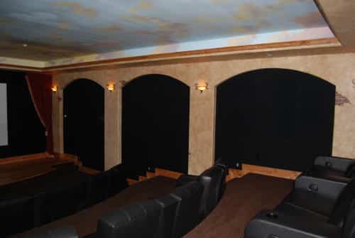 Custom in-home movie theater