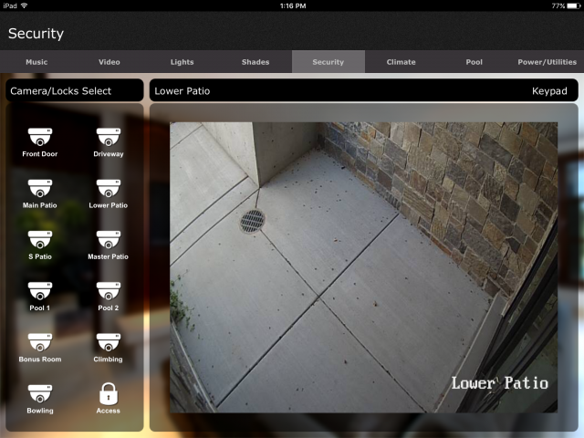 Screenshot of front door to show home security camera's you can access on your phone | Utah home security camera | Reed's Built-Ins