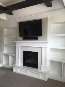 custom entertainment system done by reeds built in