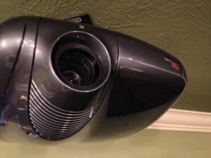 screen projector for in home move system