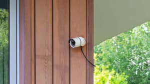 A security camera on a Utah home